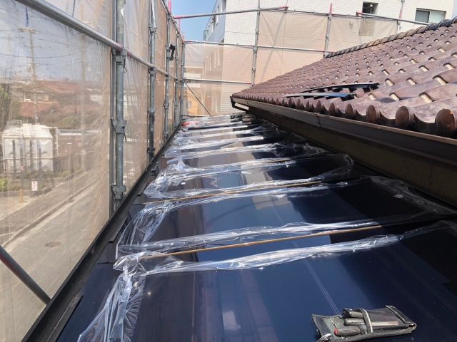 高砂市でベランダ屋根も新しく張り替え